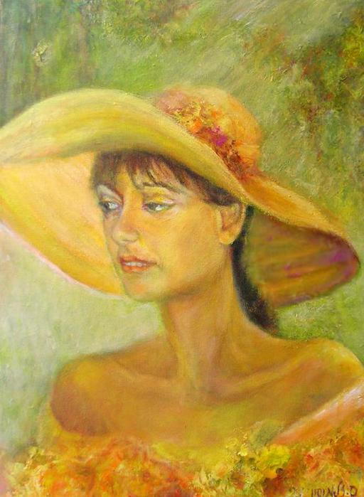 Сильва Залмансон. Девушка в шляпке.