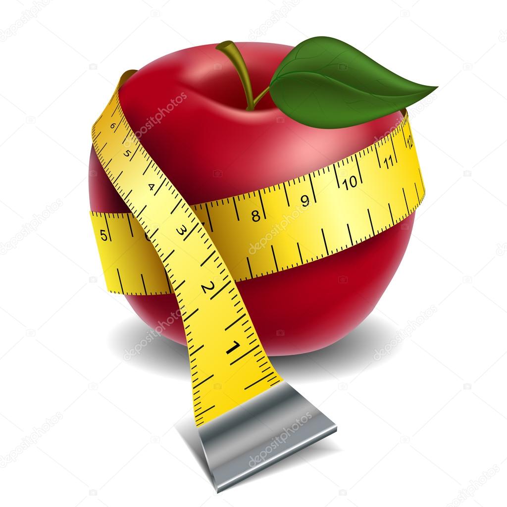 00 depositphotos_26359651-stock-illustration-apple-with-tape-measure