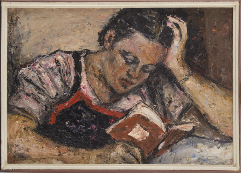 1_Менахем Шеми Жена художника, читающая книгу, 1928-1937. Из коллекции Художественного музея Хайфы. Фото работы Стас Кролов