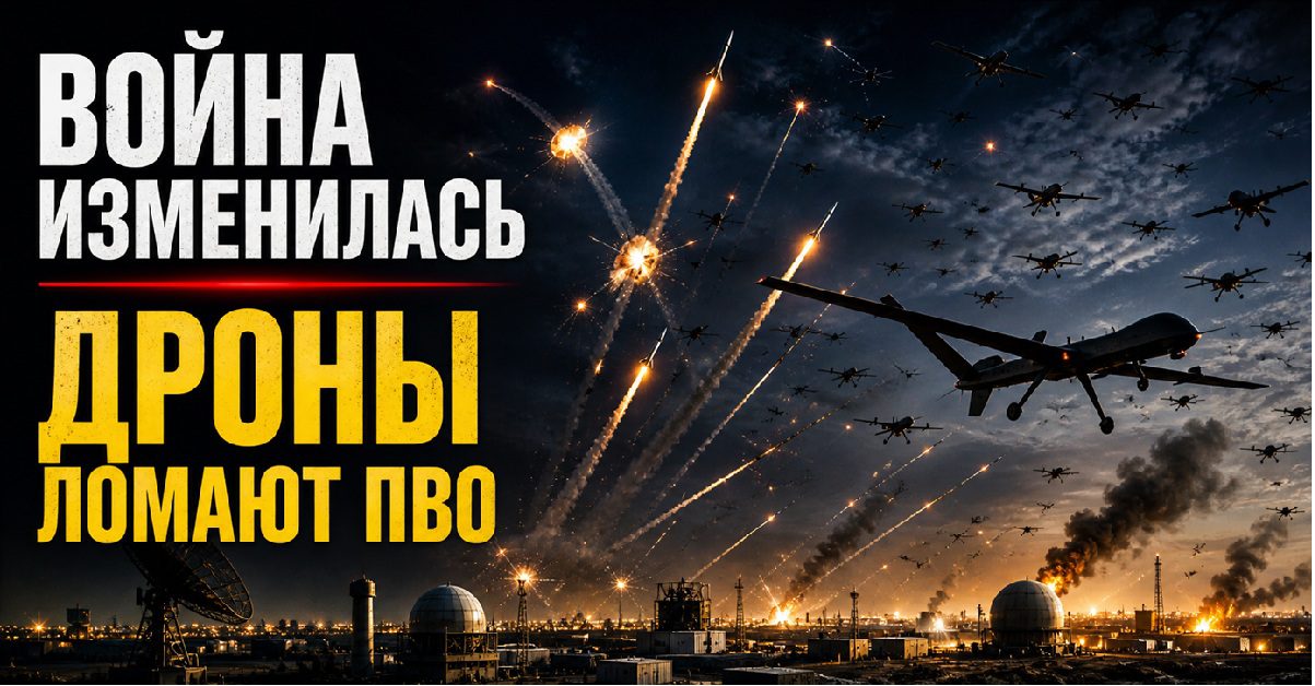 Массированный удар дронов и ракет по объектам на Ближнем Востоке на фоне работы систем ПВО