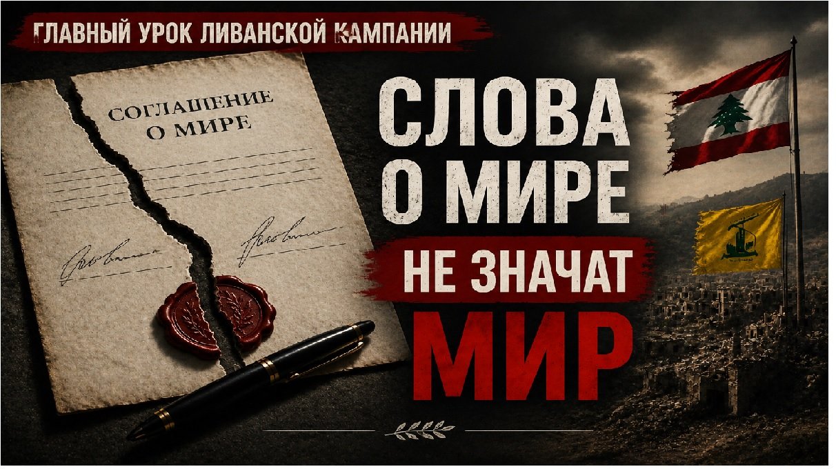 Подписание соглашения между Израилем и Ливаном на фоне флагов двух стран, дипломатических документов и карты южного Ливана, символизирующих переговоры о безопасности и прекращении конфликта.
