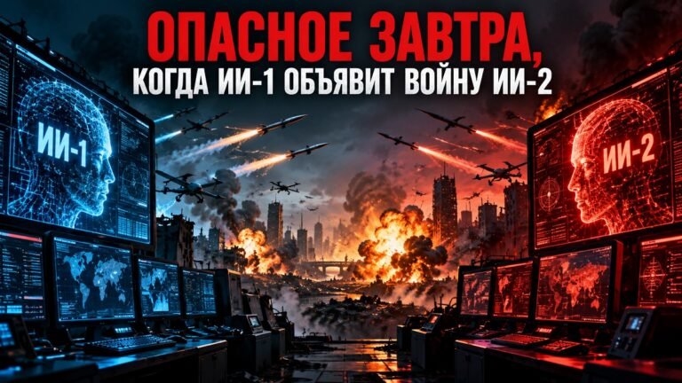 Искусственный интеллект № 1 против искусственного интеллекта № 2 — два боевых ИИ на боксёрском ринге символизируют будущую войну автономных машин.