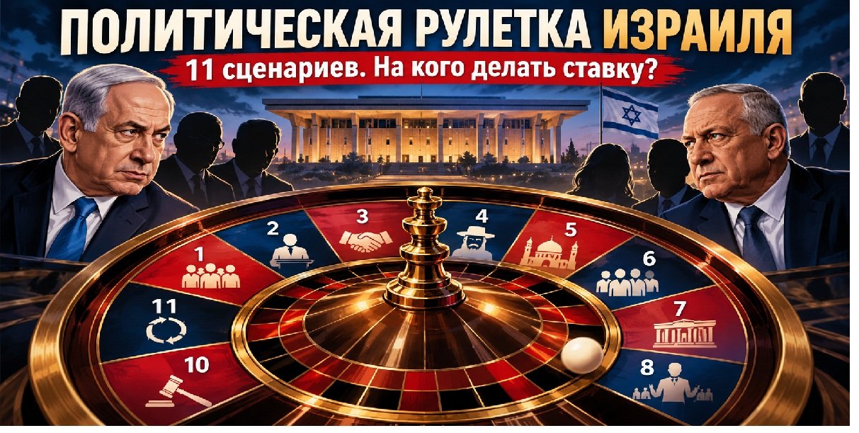 Политическая рулетка после выборов в Израиле — 11 возможных сценариев формирования правительства по оценке искусственного интеллекта.